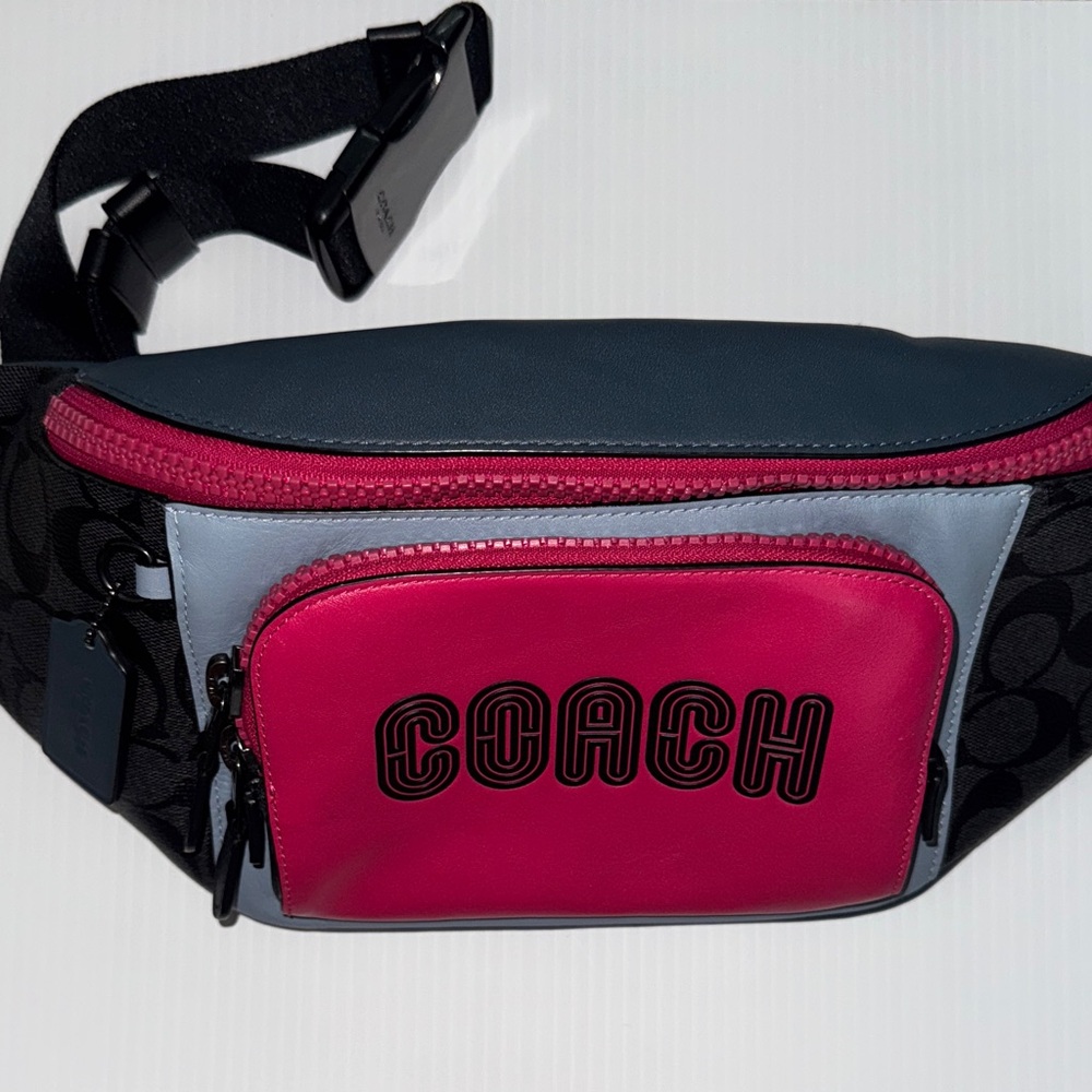Coach Black and Pink Belt Bag